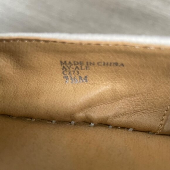 Adrienne Vittadini Women's Size 7.5M Black/Tan/White Stripe Slip on Casual Flats - Picture 7 of 12